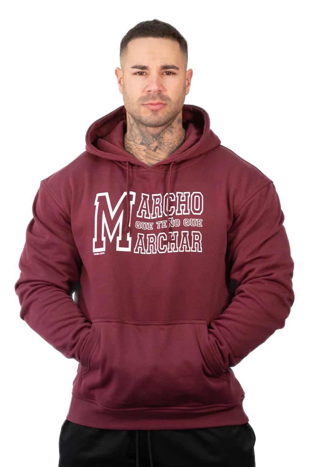 SUDADERA CON CAPUCHA MARACHO QUE TEÑO QUE MARCHAR