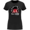 Camiseta de manga corta entallada teño o demo no corpo