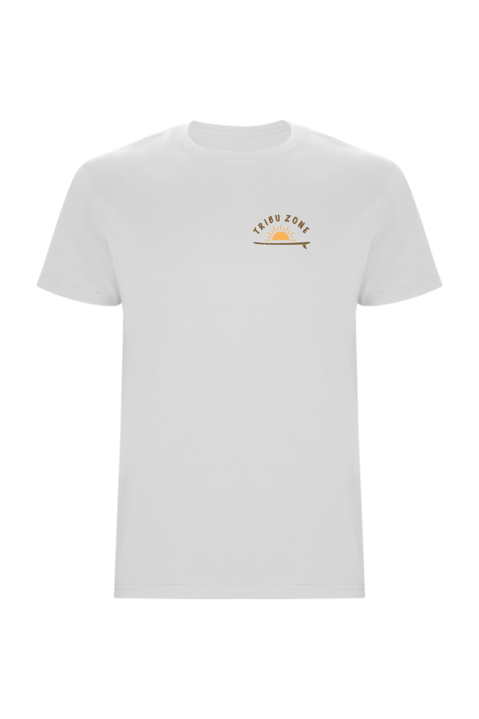 CAMISETA-UNISEX-BLANCA-AMANECER-TRIBU-ZONE Camiseta Unisex blanco Amanecer Tribu Zone