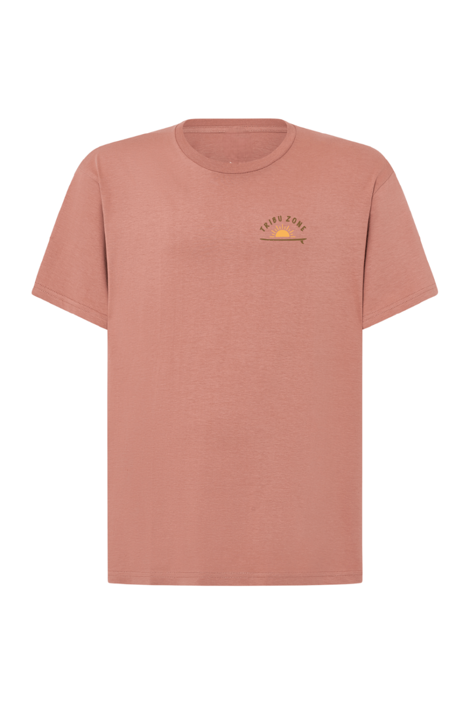 CAMISETA-UNISEX-ROSA-VINTAGE-AMANECER-TRIBU-ZONE Camiseta Unisex rosa vintage Amanecer Tribu Zone