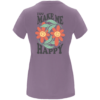 Camiseta chica lavanda every day you make me happy en corte entallado