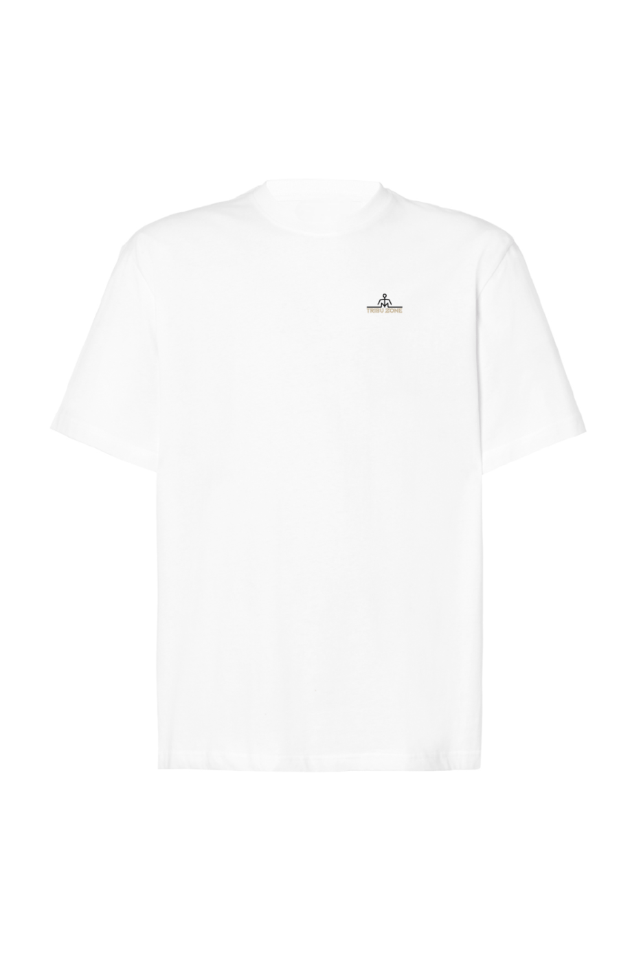 Camiseta Oversize logo negro y arena Tribu Zone