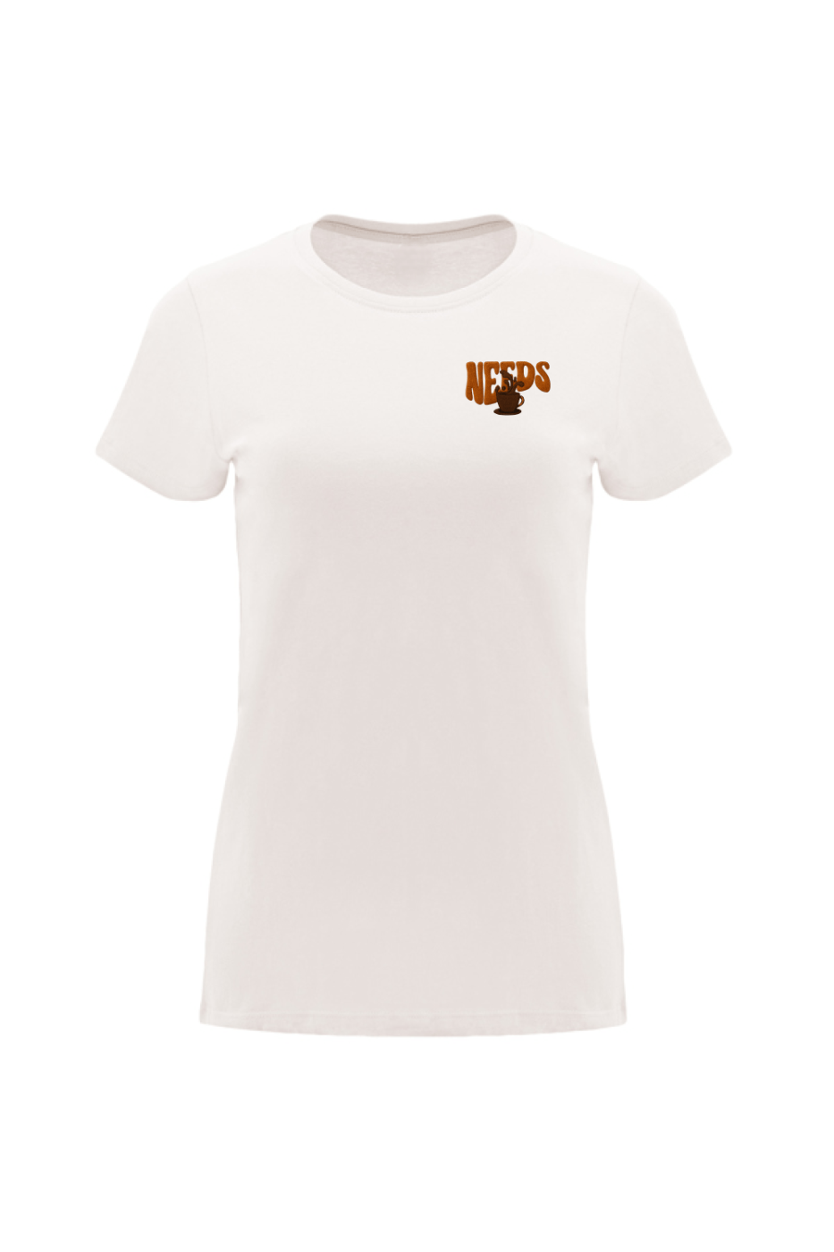 Camiseta “Needs Caffeine”  combina comodidad y actitud. En la parte frontal, el pequeño estampado con la palabra “NEEDS” y una taza de café refleja tu energía mañanera, mientras que en la espalda el diseño retro con el texto “CAFFEINE” en letras grandes y efecto vintage destaca tu pasión por la cafeína.