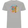 Camiseta Tribu Zone con un diseño divertido y colorido muestra seis caritas en forma de donuts con la frase “Abdominales en proceso de formación”, perfecta para quienes disfrutan la vida, porque los mejores abdominales también se hacen riendo.