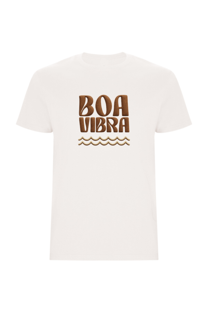 Camiseta blanco vintage boa vibra