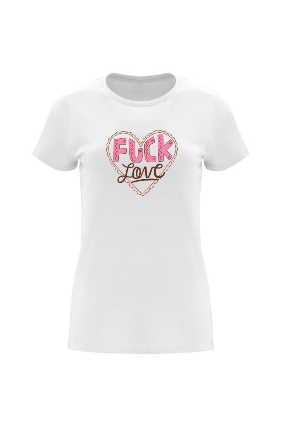 Camiseta blanca tribu zone fuck love