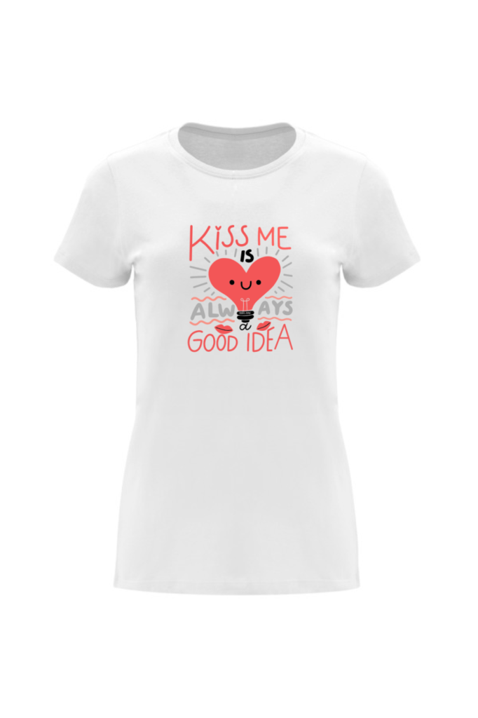 Camiseta blanca tribu zone kiss me