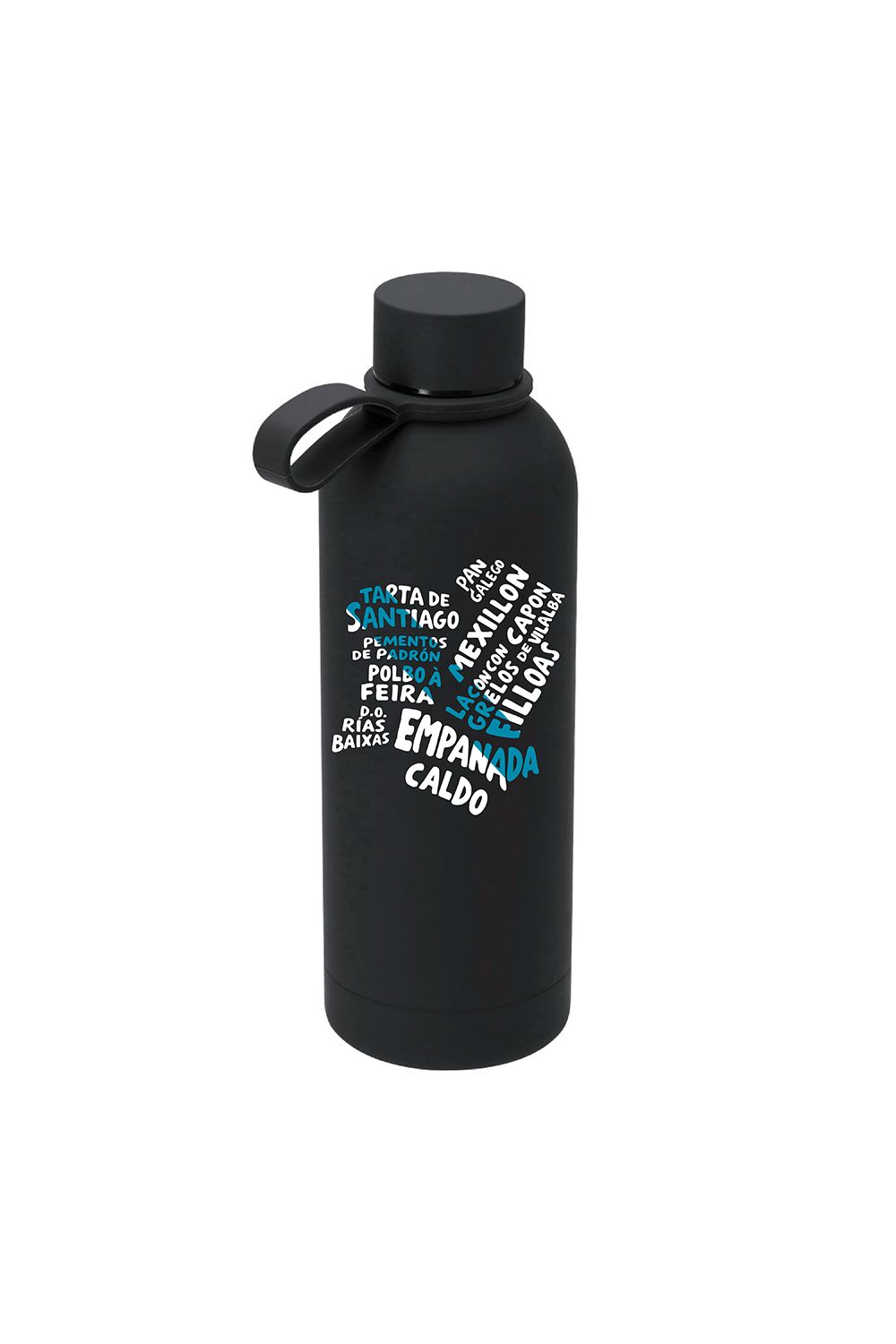botella negra mapa de galicia