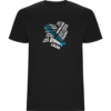 camiseta unisex negra tribu zone mapa de galicia