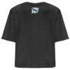 camiseta crop oversize negra mapa de galicia