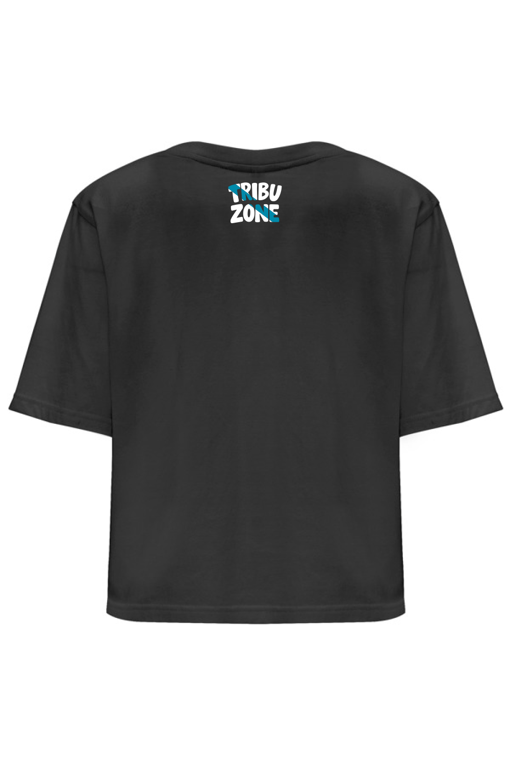 camiseta crop oversize negra mapa de galicia