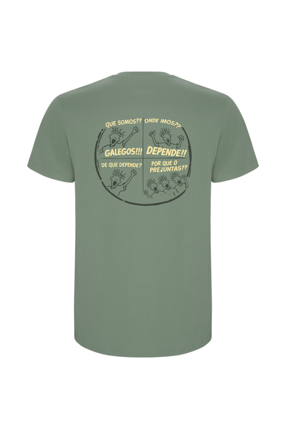 camiseta verde tribu zone que somos galegos