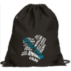 mochila negra de cuerdas mapa de galicia