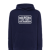 Sudadera unisex Marcho que teño que marchar de Tribu Zone. Diseño gallego con estilo vintage, humor y personalidad para llevar Galicia contigo.